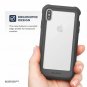 For iPhone Xs Max Case w/Screen Protector Falcon Series Protective Rugged Gray