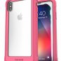 For iPhone Xs Max Case w/Screen Protector Falcon Series Protective Rugged Pink