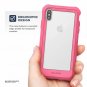 For iPhone Xs Max Case w/Screen Protector Falcon Series Protective Rugged Pink