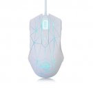 Gaming Mouse 7 Buttons Ergonomic LED Backlit USB RGB White