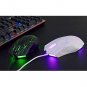 Gaming Mouse 7 Buttons Ergonomic LED Backlit USB RGB White