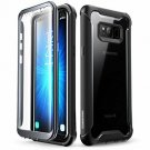 For Samsung Galaxy S8 Case Full-Body Rugged Clear Bumper Screen Protector Black