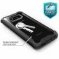 For Samsung Galaxy S8 Case Full-Body Rugged Clear Bumper Screen Protector Black