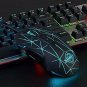 Gaming Mouse Programmable 7 Buttons Ergonomic LED Backlit USB RGB Star Black