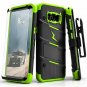 For Samsung Galaxy S8 Plus Case Military Grade Drop Tested, Holster Belt Green