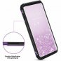 For LG V30 Case Slim 2 in 1 Glitter Sparkly Cover Heavy Duty Shockproof Purple
