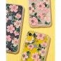 For iPhone XR Case Military Drop Test Protective Southern Floral Pink Flowers
