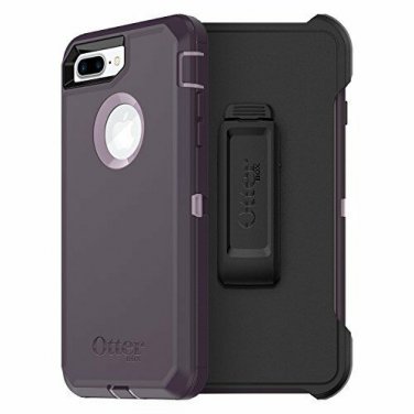 For iPhone 7/8 Plus Case with built-in screen protector Beltclip holster Purple