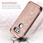 For LG V30 Case Slim 2 in 1 Glitter Sparkly Cover Heavy Duty Shockproof Rose