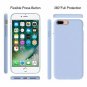 For iPhone 7/8 Plus Case Silicone Rubber Full Body Protection Clove Purple