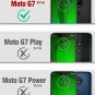 For Moto G7 Rugged Clear Case Poetic FullBody Hybrid Shockproof Black/Clear