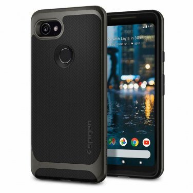 Google Pixel 2 XL Case 2017  Rugged Armor Designed with carbon fiber Gunmetal