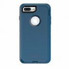For iPhone 7/8 Plus Case with a built-in screen protector Belt-clip holster Blue