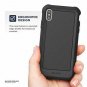 For iPhone Xs Max Case w/Screen Protector Falcon Series Protective Rugged Black