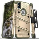 For iPhone X/XS Case Military Grade Drop Tested Screen Protector CAMO Green