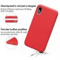iPhone X/Xs Case Liquid Silicone Screen Protector Rubber Shockproof Red