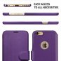 For Apple iPhone 6s/6 Wallet Case Durable Slim Faux Leather Ultra Strong Purple
