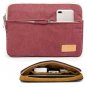 Laptop Bag Degree Protective 13 inch Water Resistant Multi Pockets Wine Red