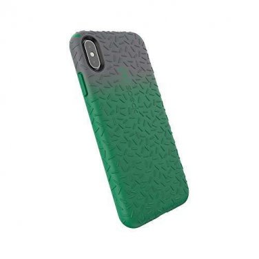 For iPhone Xs Max Case Candy Shell Fit Graphite Grey Ombre Evergreen Green