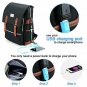 Laptop Backpack Vintage with USB Charging Port Fashion Backpack Fits Black