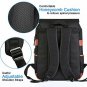 Laptop Backpack Vintage with USB Charging Port Fashion Backpack Fits Black