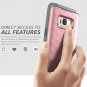 For Samsung Galaxy S8 Plus Case Full Body Rugged Built in Screen Protector Rose