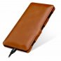 Sony Xperia XZ2 Premium Case Leather Wallet Folio Magnetic Book Design Brown