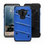 For Samsung Galaxy S9 Plus Case Military Grade Drop Tested Tempered Glass Blue