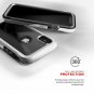 For iPhone Xs Max case Military Grade DropTested Tempered Glass Silver  Clear