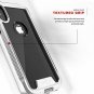 For iPhone Xs Max case Military Grade DropTested Tempered Glass Silver  Clear