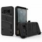 For Samsung Galaxy S8 Plus Case Military Grade Drop Tested, Holster Belt Black