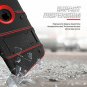 For iPhone Xs Max Case Military Grade Drop Tested Glass Screen Protector RED