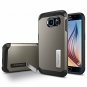 For Samsung Galaxy S6 Case with Kickstand and Air Cushion Techonology Gunmetal
