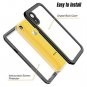 For Apple iPhone XR Case with Built-in Screen Protector Clear Waterproof Clear