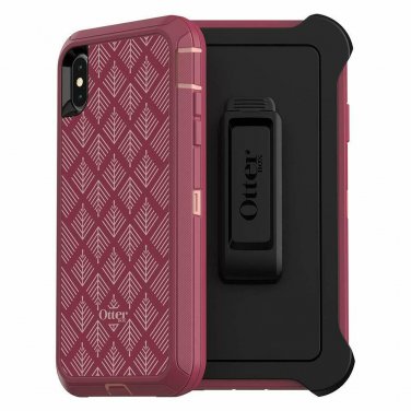 For iPhone Xs Max Case Military Grade Kickstand Drop Tested Protective RED PLUM