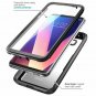 For LG V30 Case Heavy Duty Protection Clear Back Full Body Bumper Black