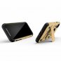 For iPhone Xs Max case Military Grade Drop Tested Holster Kickstand Gold Black