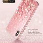 For iPhone Xs Max Case Builtin Screen Protector Cosmo FullBody Glitter Pink