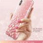 For iPhone Xs Max Case Builtin Screen Protector Cosmo FullBody Glitter Pink