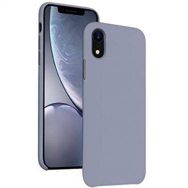 For iPhone XR Case Silicone Classic Bumper Shockproof Drop Protective Light Grey