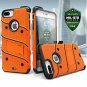 For iPhone 7/8 Plus Case Screen Protector Military Grade Drop Tested Clip Orange
