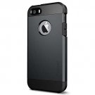 iPhone 5/5S/SE Case Heavy Duty Protection Air Cushion Technology Smooth Black