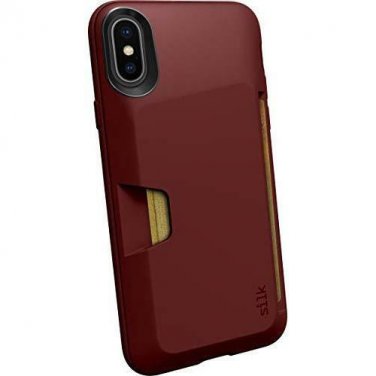 For iPhone X/Xs Case Wallet Slim Protective Vault Grip Credit Card Red Rover