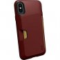 For iPhone X/Xs Case Wallet Slim Protective Vault Grip Credit Card Red Rover