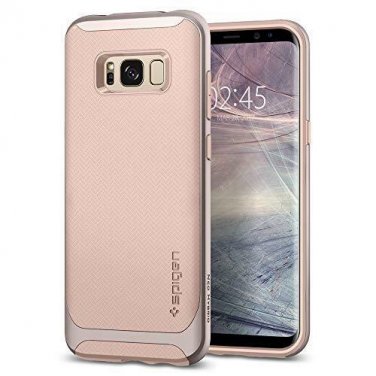 For Samsung Galaxy S8 Plus Cas&Icirc;&micro; Herringbone Flexible Inner Protection Gold