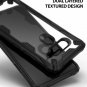 For LG V40 ThinQ Case Ergonomic Transparent Military Drop Tested Defense Black