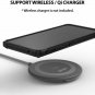 For LG V40 ThinQ Case Ergonomic Transparent Military Drop Tested Defense Black