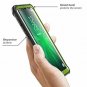 For Samsung Galaxy S8 Plus Case Full-Body Rugged Clear Bumper Built Black/Green