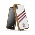 For iPhone XR case adidas Originals Moulded Case  3Stripes Colleagiate/Burgundy