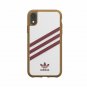 For iPhone XR case adidas Originals Moulded Case  3Stripes Colleagiate/Burgundy